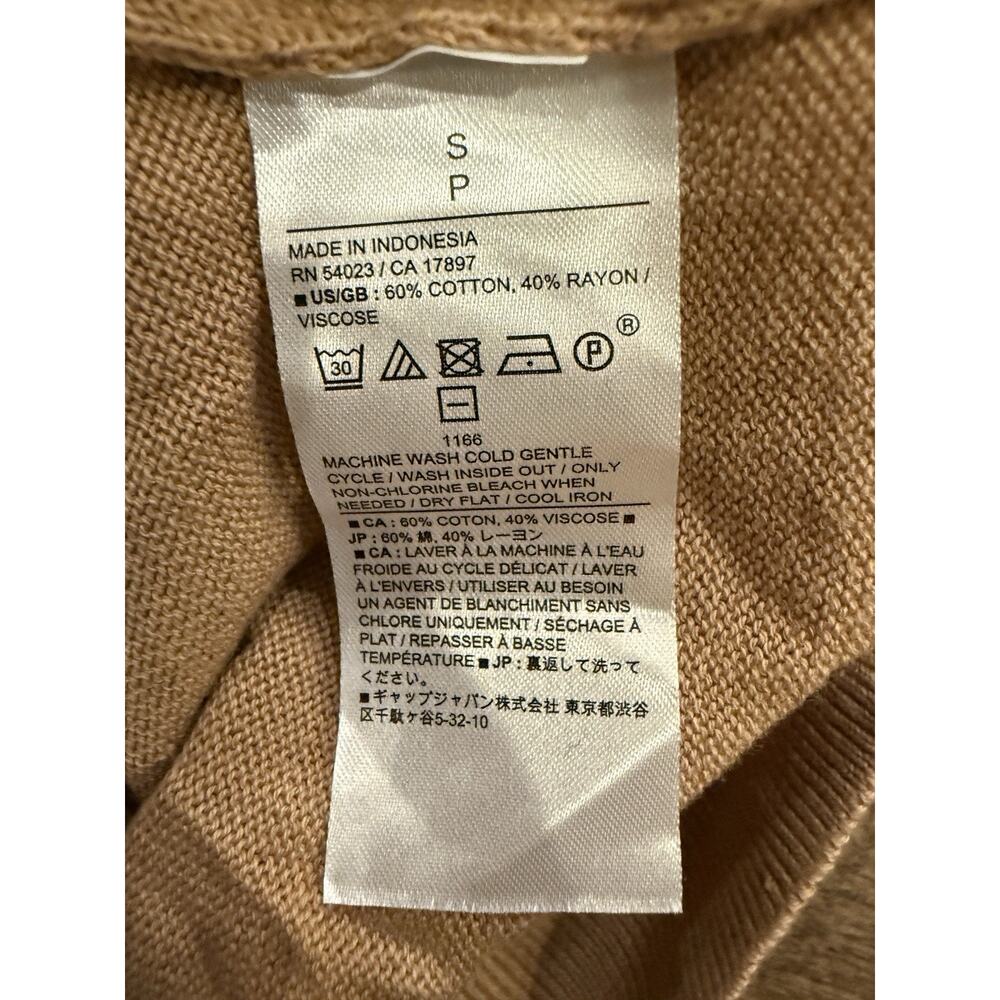 Banana Republic Womens Tan Brown V-Neck Forever Sweater Lightweight Size S NWT - Picture 6 of 8